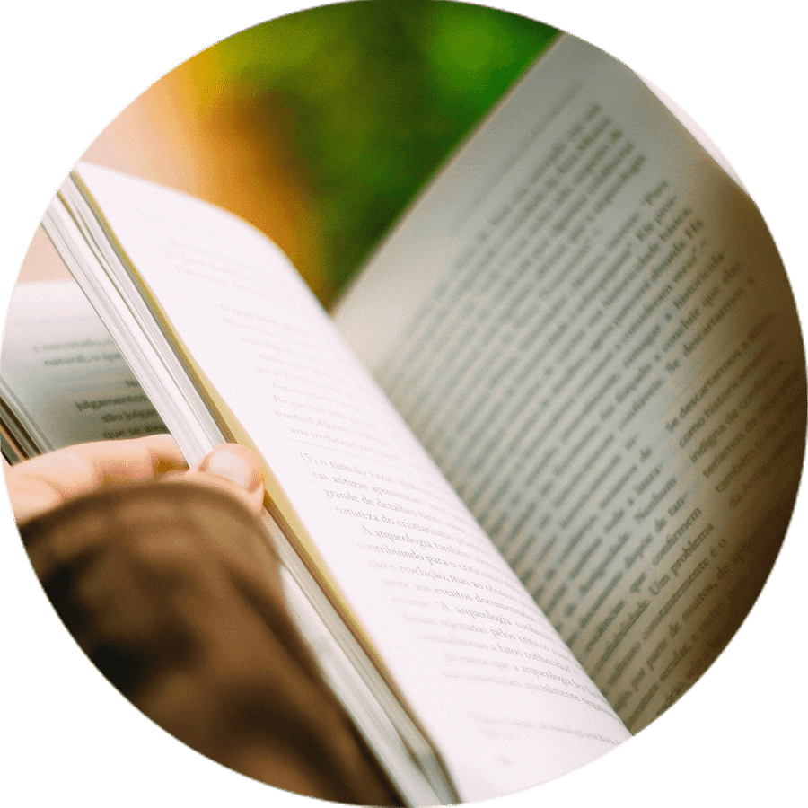 a book open to a page