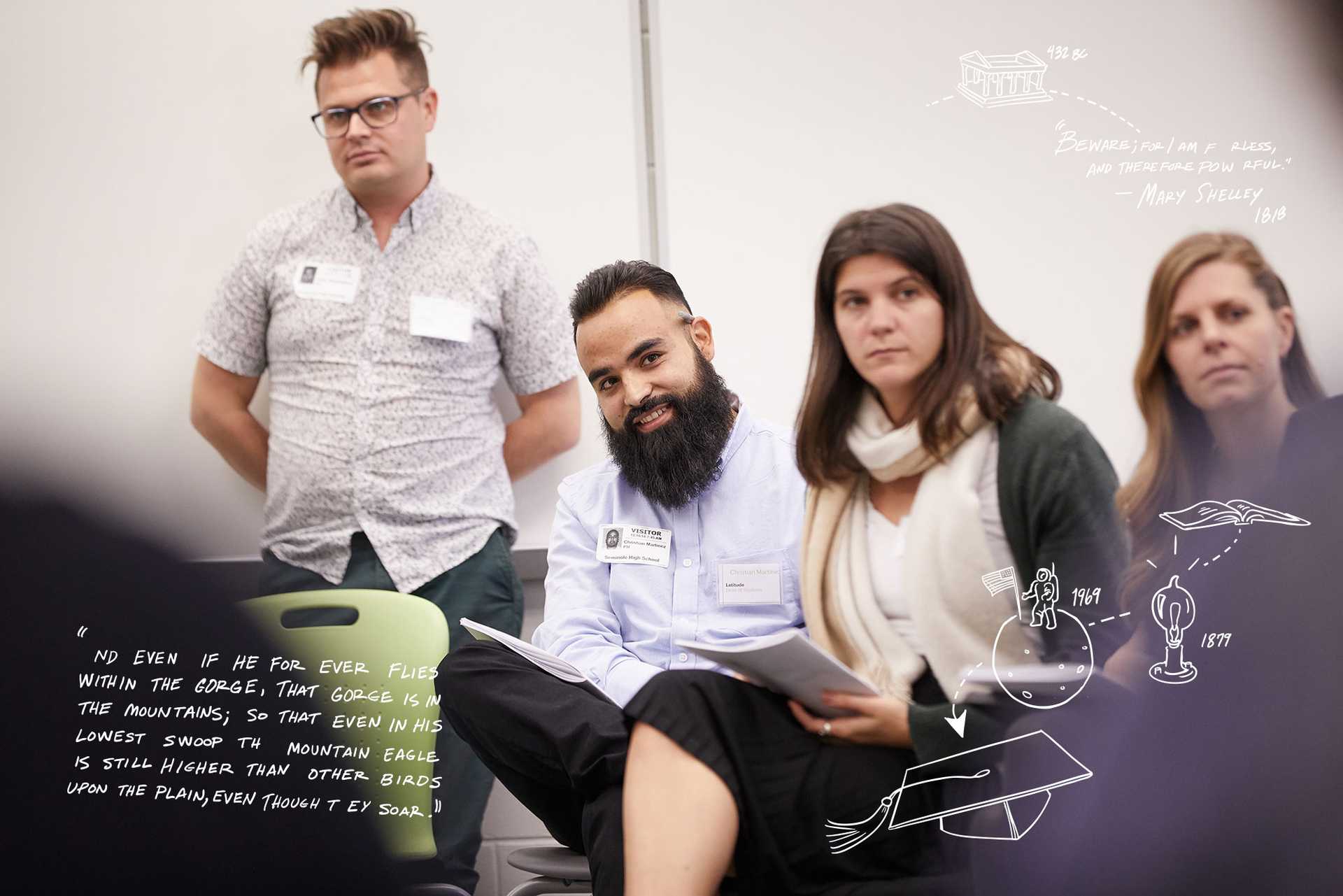 teachers listening to students